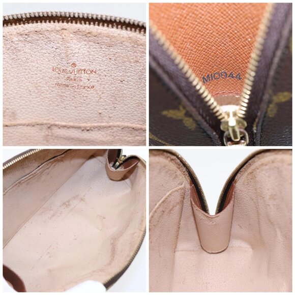 LOUIS VUITTON Monogram Trousse Demi Ronde Cosmetic Pouch M47520 LV Auth 86597 - Picture 15 of 16